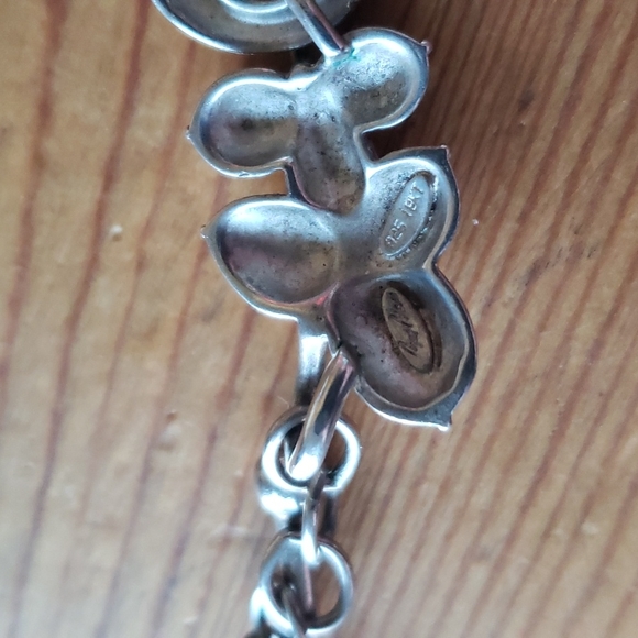 Bill Blass Sterling Silver/18k Lei Necklace 17.5"/Bracelet Set 3.78 Ounc… - Picture 4 of 8